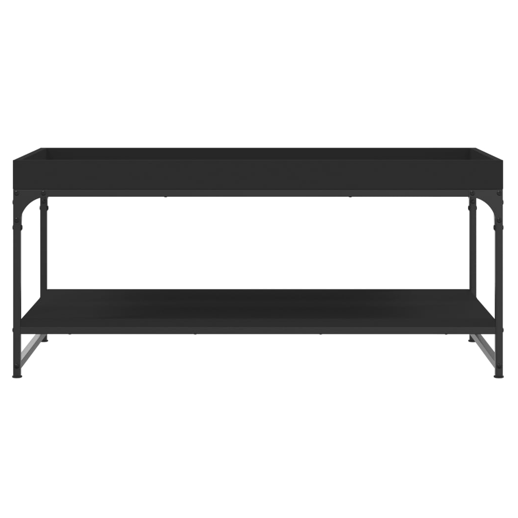 vidaXL Coffee Table Black 100x49x45 cm Engineered Wood