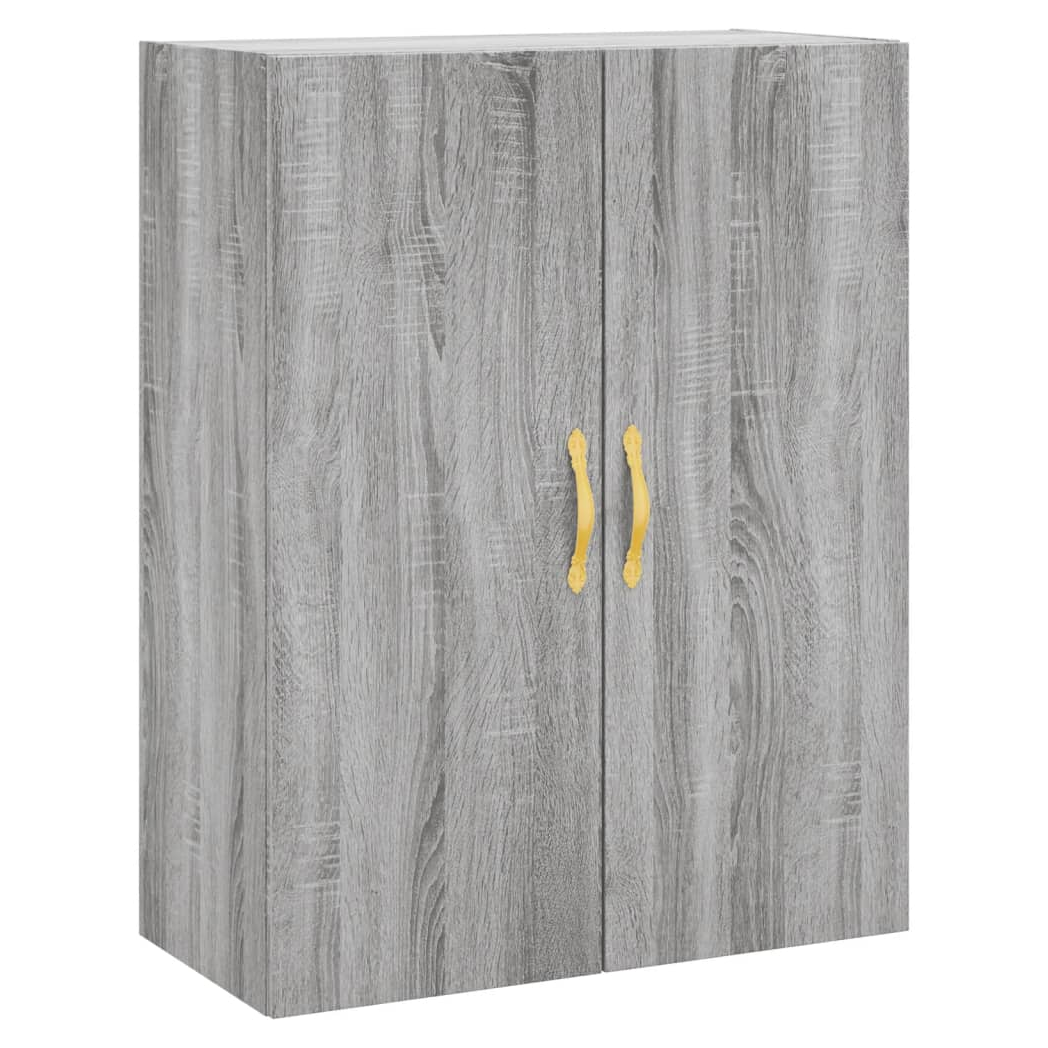 vidaXL Wall Mounted Cabinet Grey Sonoma 69.5x34x90 cm