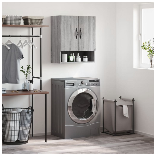 vidaXL Wall Cabinet Grey Sonoma 60x31x70 cm Engineered Wood