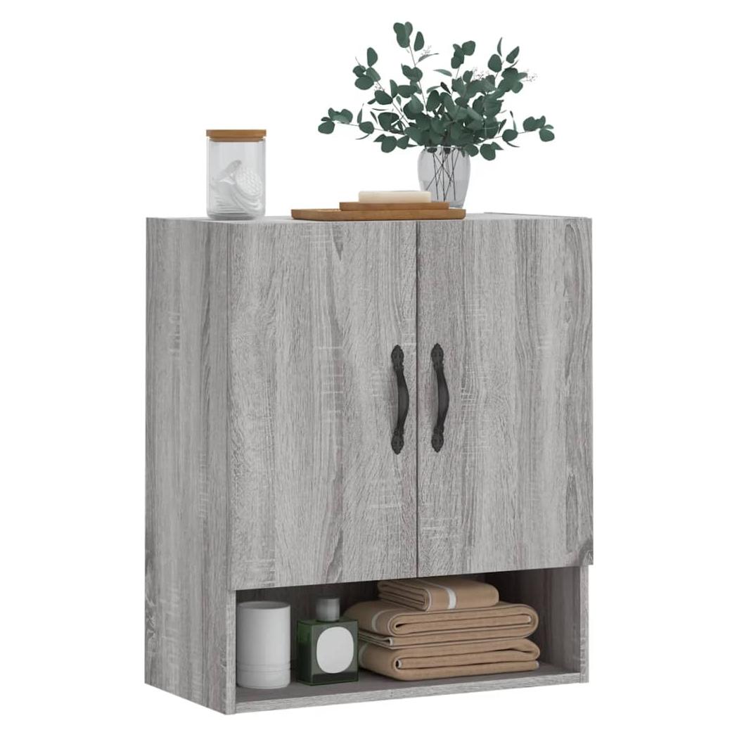 vidaXL Wall Cabinet Grey Sonoma 60x31x70 cm Engineered Wood