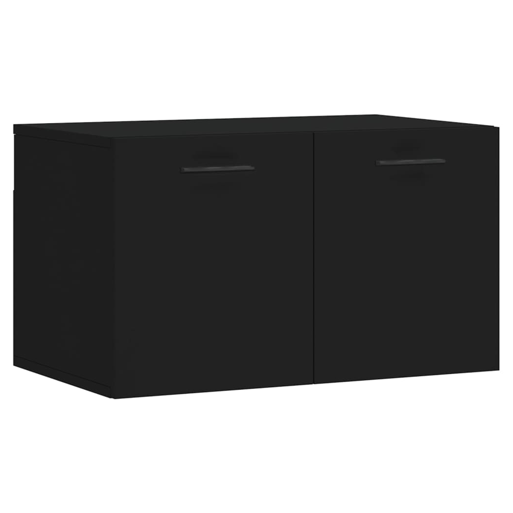 vidaXL Wall Cabinet Black 60x36.5x35 cm Engineered Wood