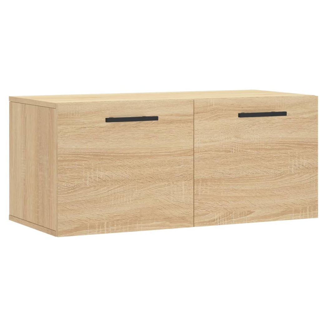 vidaXL Wall Cabinet Sonoma Oak 80x36.5x35 cm Engineered Wood