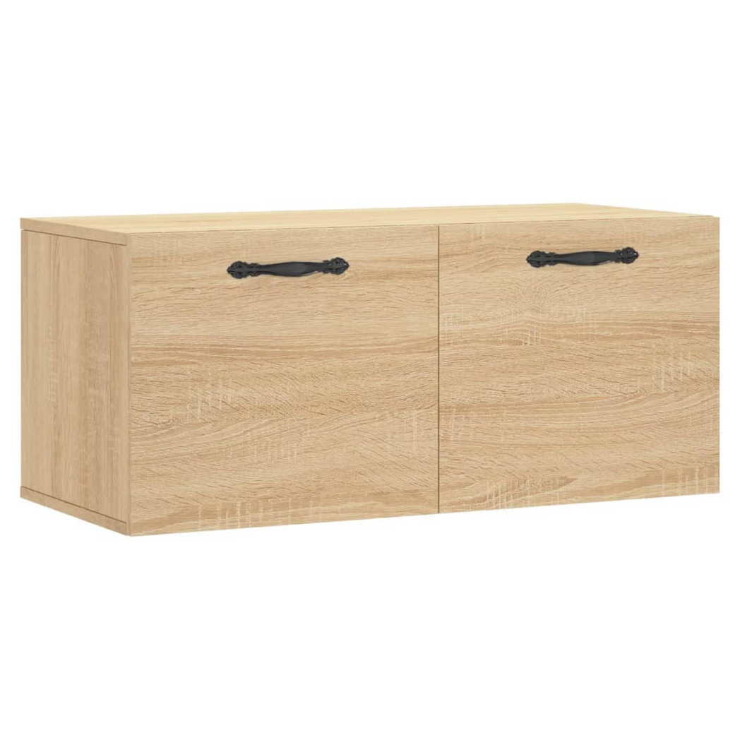 vidaXL Wall Cabinet Sonoma Oak 80x36.5x35 cm Engineered Wood