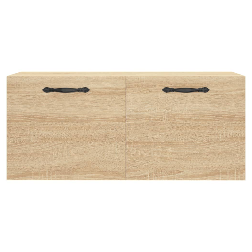 vidaXL Wall Cabinet Sonoma Oak 80x36.5x35 cm Engineered Wood