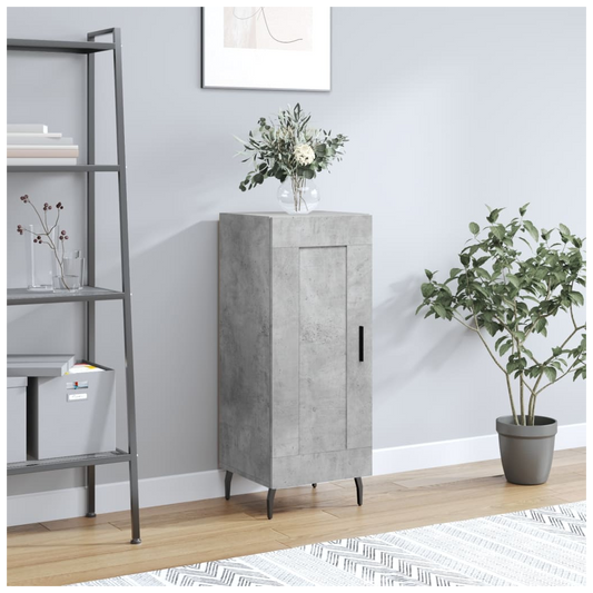 vidaXL Sideboard Concrete Grey 34.5x34x90 cm Engineered Wood