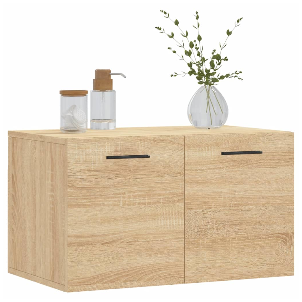 vidaXL Wall Cabinet Sonoma Oak 60x36.5x35 cm Engineered Wood