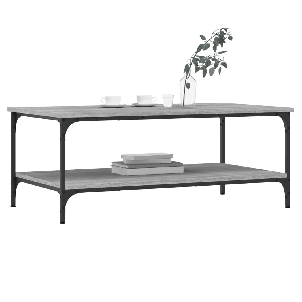 vidaXL Coffee Table Grey Sonoma 100x55x40 cm Engineered Wood