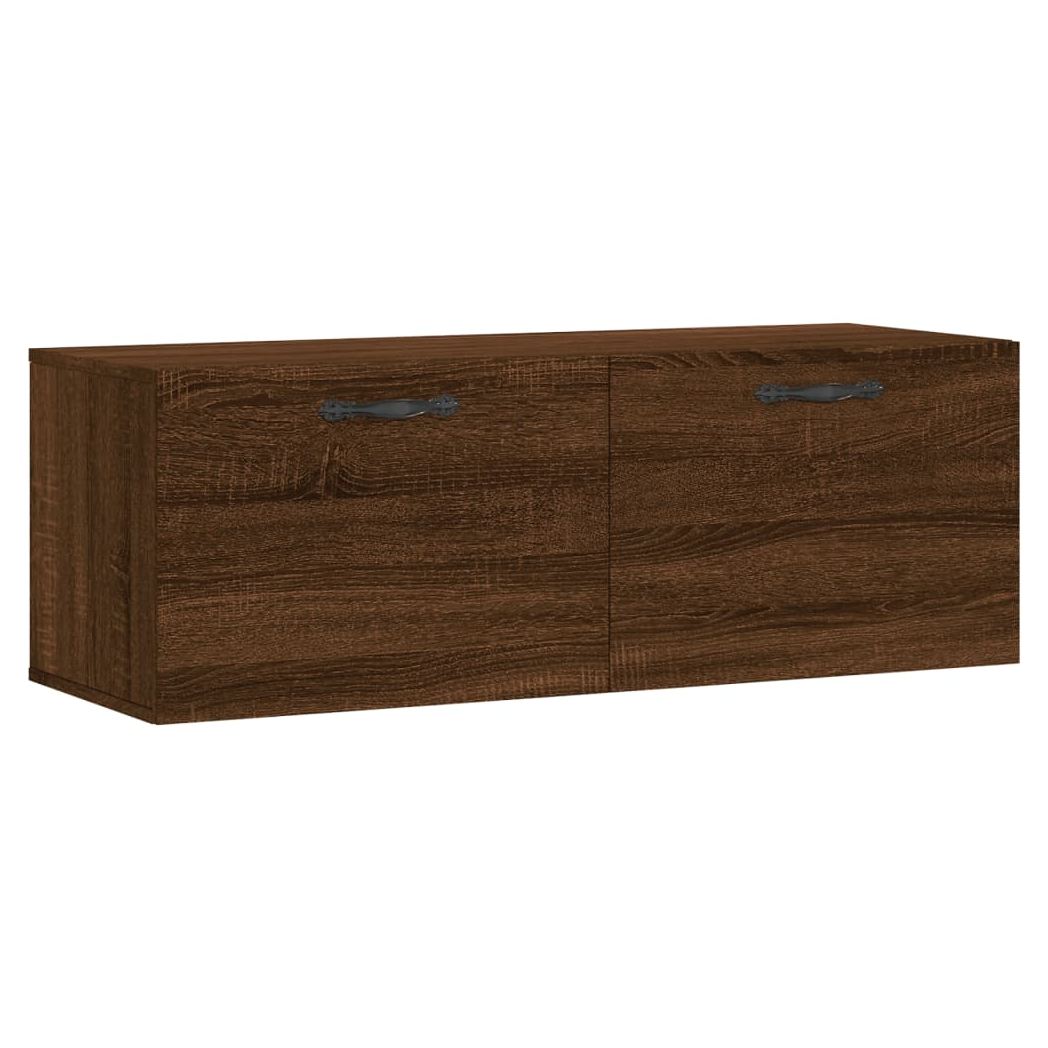 vidaXL Wall Cabinet Brown Oak 100x36.5x35 cm Engineered Wood