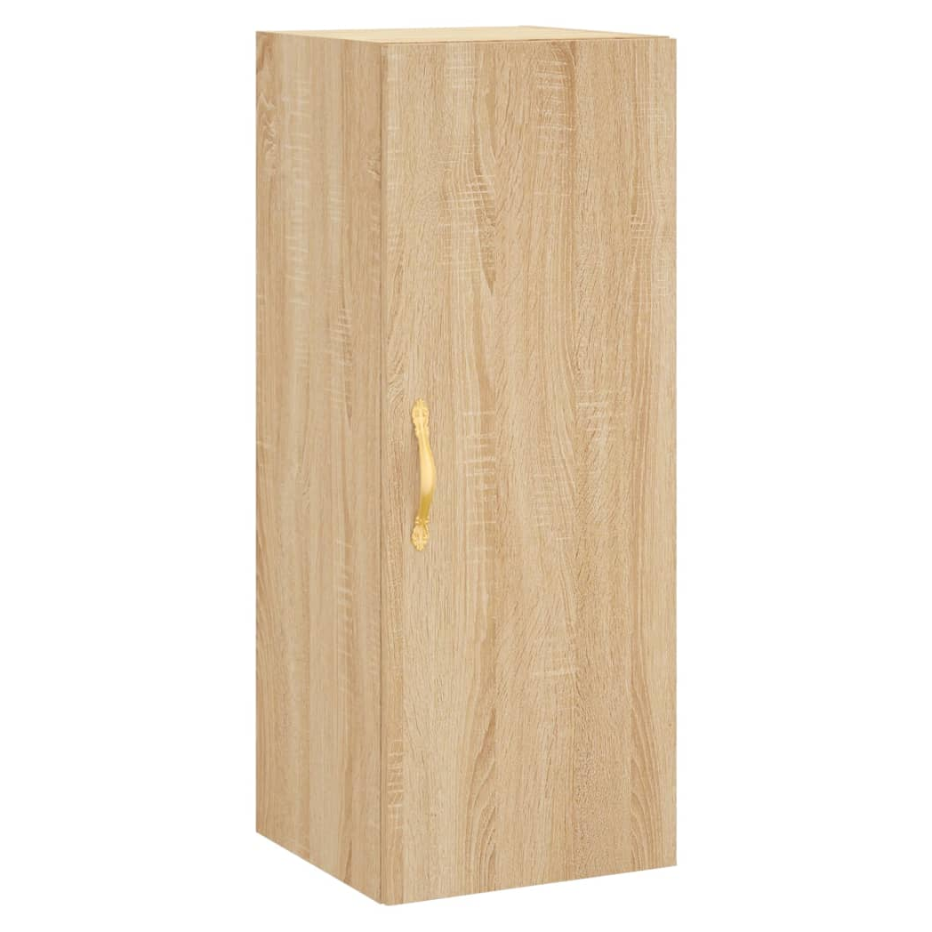 vidaXL Wall Mounted Cabinet Sonoma Oak 34.5x34x90 cm