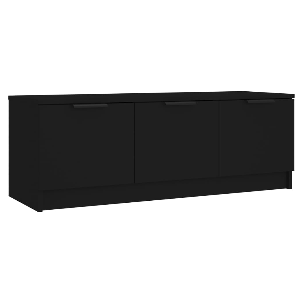 vidaXL TV Cabinet Black 102x35x36.5 cm Engineered Wood