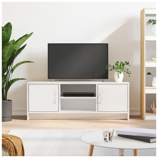 vidaXL TV Cabinet High Gloss White 102x30x37.5 cm Engineered Wood