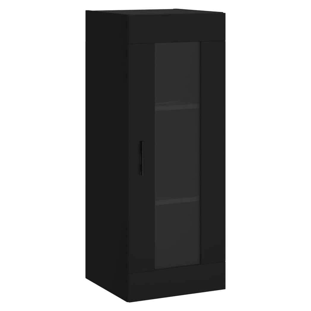 vidaXL Wall Mounted Cabinet Black 34.5x34x90 cm