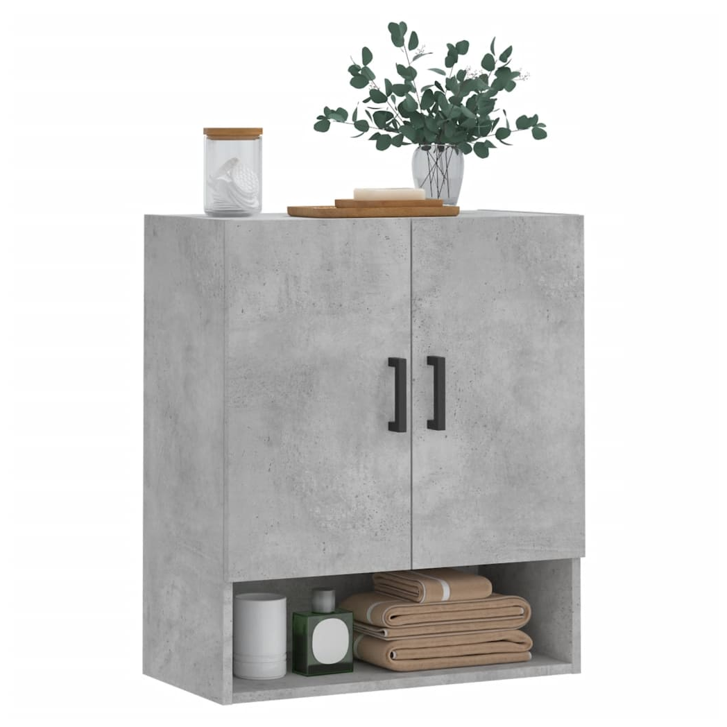 vidaXL Wall Cabinet Concrete Grey 60x31x70 cm Engineered Wood