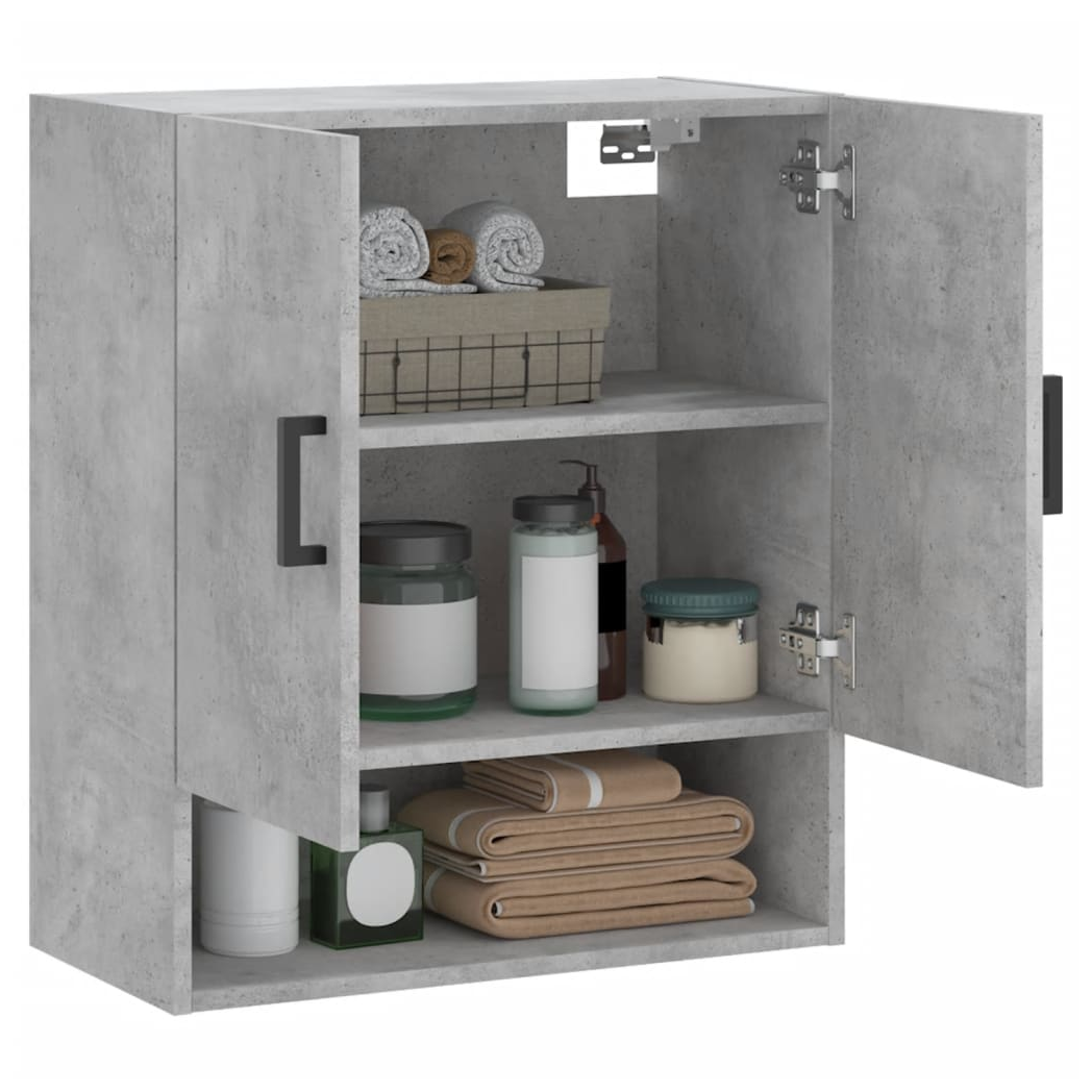 vidaXL Wall Cabinet Concrete Grey 60x31x70 cm Engineered Wood