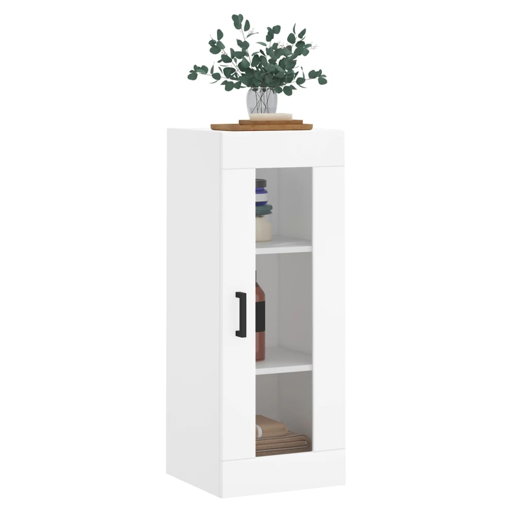 vidaXL Wall Mounted Cabinet White 34.5x34x90 cm