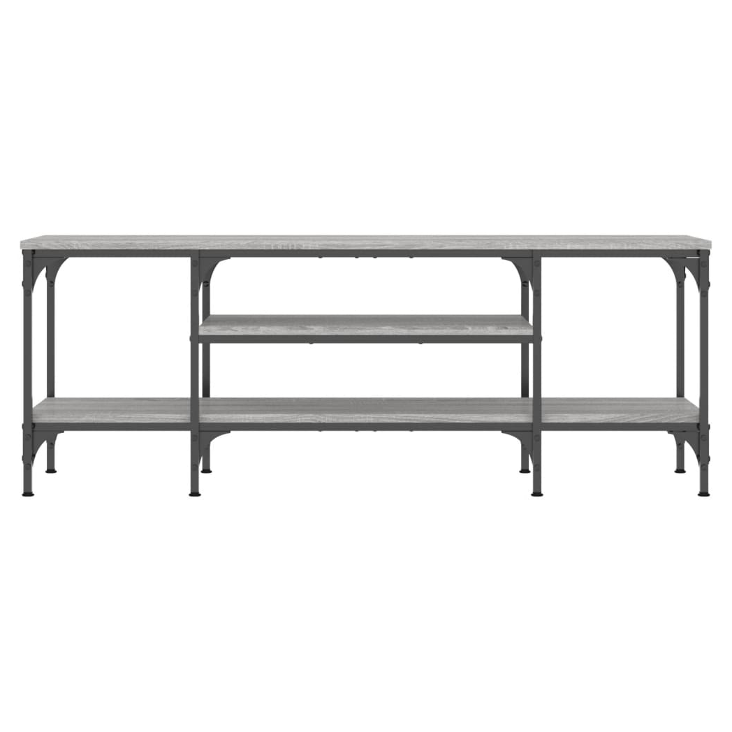 vidaXL TV Cabinet Grey Sonoma 121x35x45 cm Engineered Wood&Iron