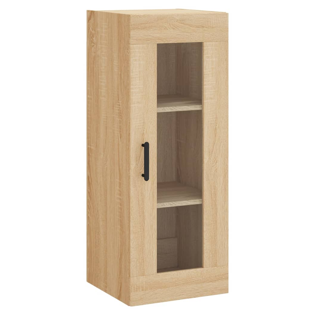 vidaXL Wall Mounted Cabinet Sonoma Oak 34.5x34x90 cm