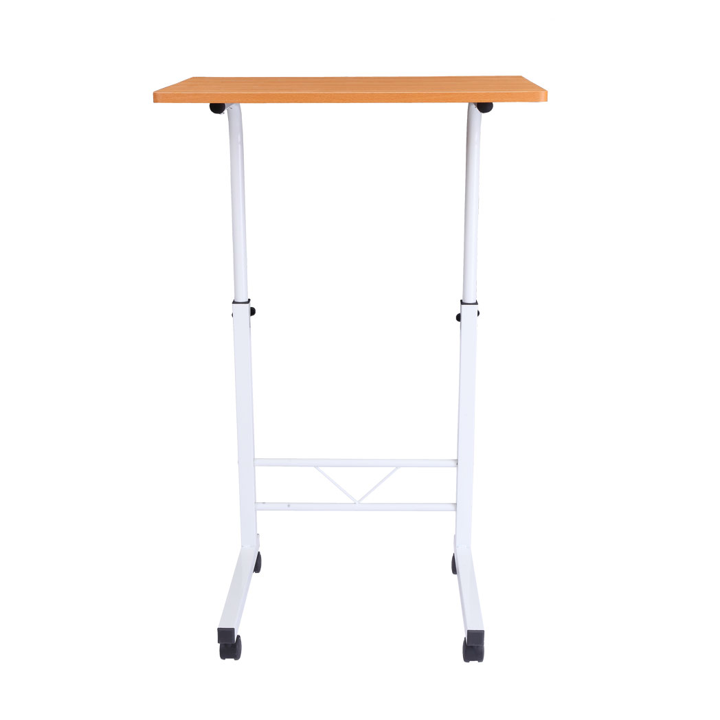 Removable P2 15MM Chipboard & Steel Side Table Beech Wood Color