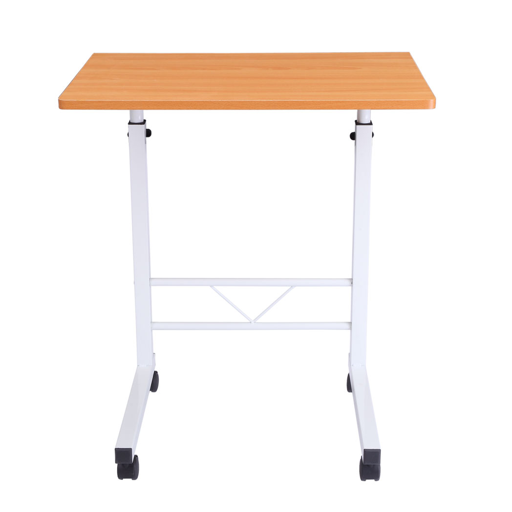 Removable P2 15MM Chipboard & Steel Side Table Beech Wood Color