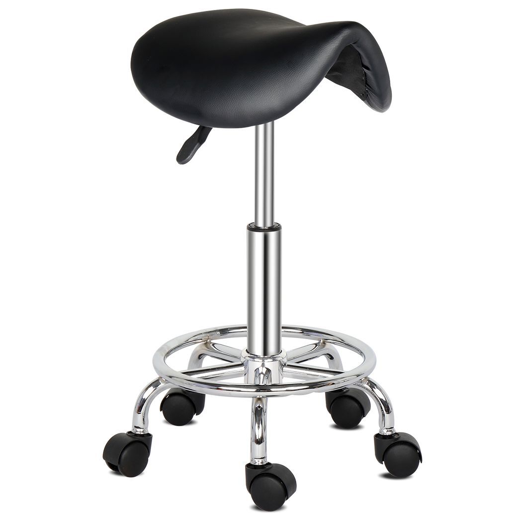 Saddle Stool Ha Ha Feet Rotation Bar Stool Black