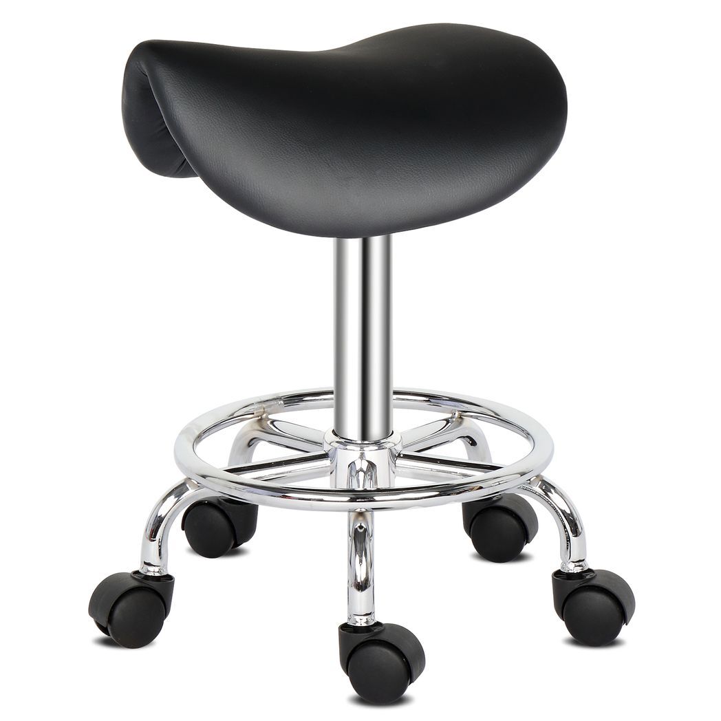 Saddle Stool Ha Ha Feet Rotation Bar Stool Black