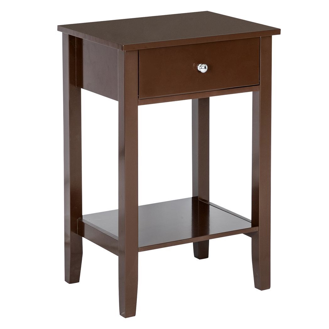 Two-layer Bedside Table Coffee Table with Drawer Coffee