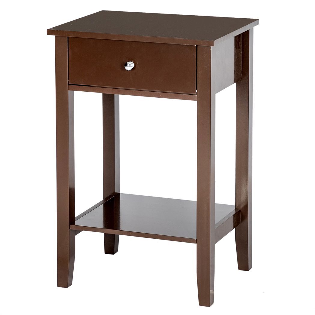 Two-layer Bedside Table Coffee Table with Drawer Coffee