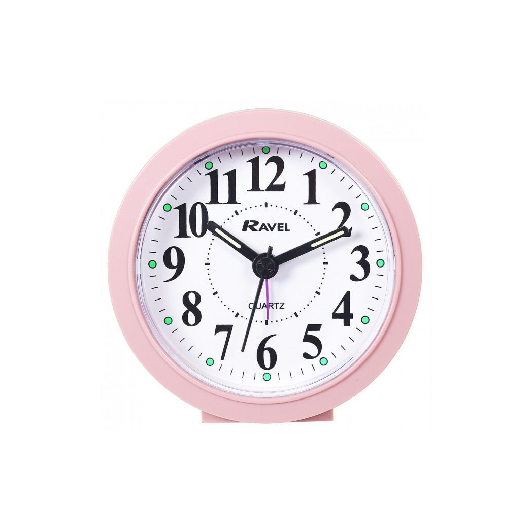 Ravel Midi Round Quartz Pink Alarm Clock RC022.5