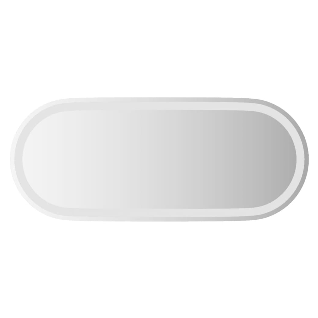 vidaXL LED Bathroom Mirror 90x40 cm Oval