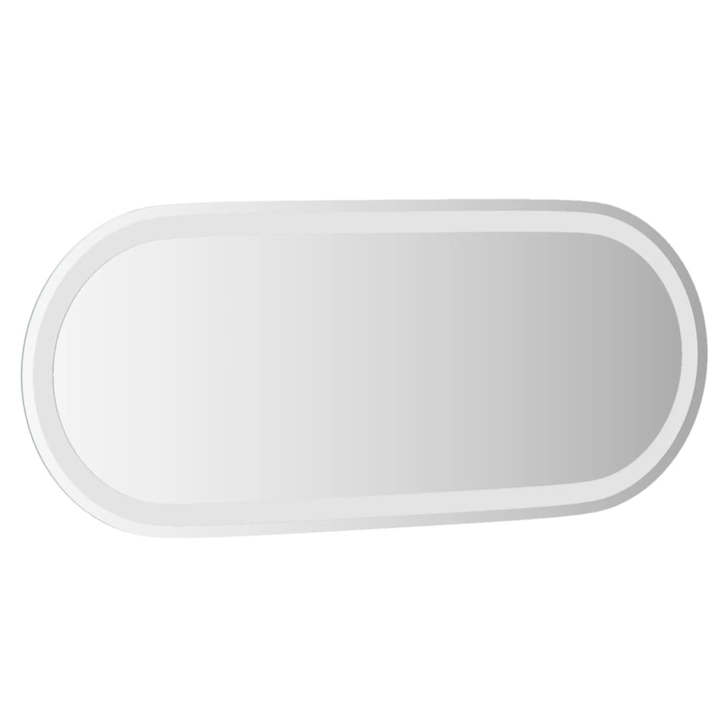 vidaXL LED Bathroom Mirror 90x40 cm Oval