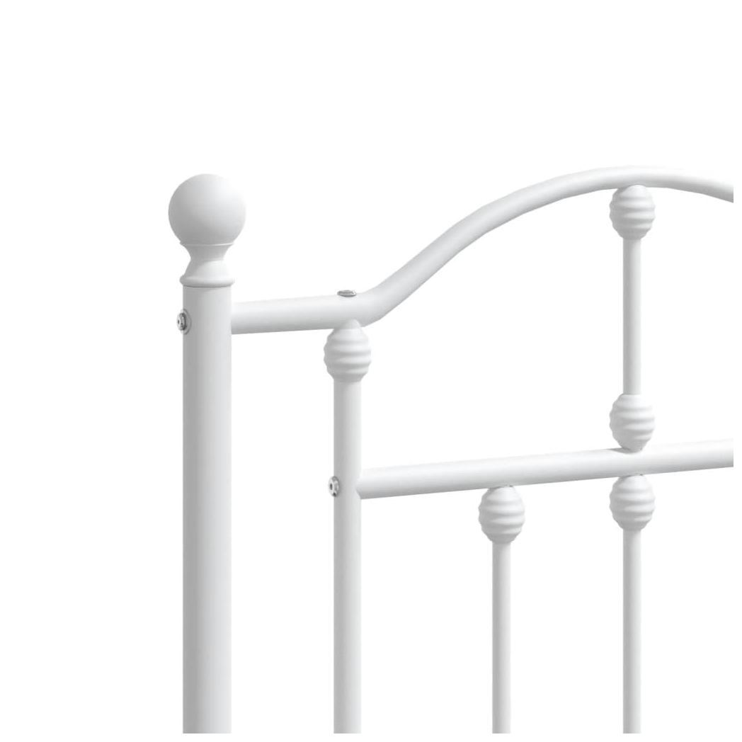 vidaXL Metal Headboard White 193 cm