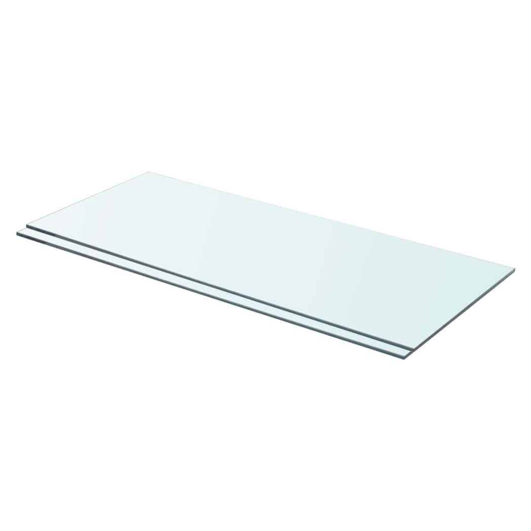 vidaXL Shelves 2 pcs Panel Glass Clear 70x30 cm