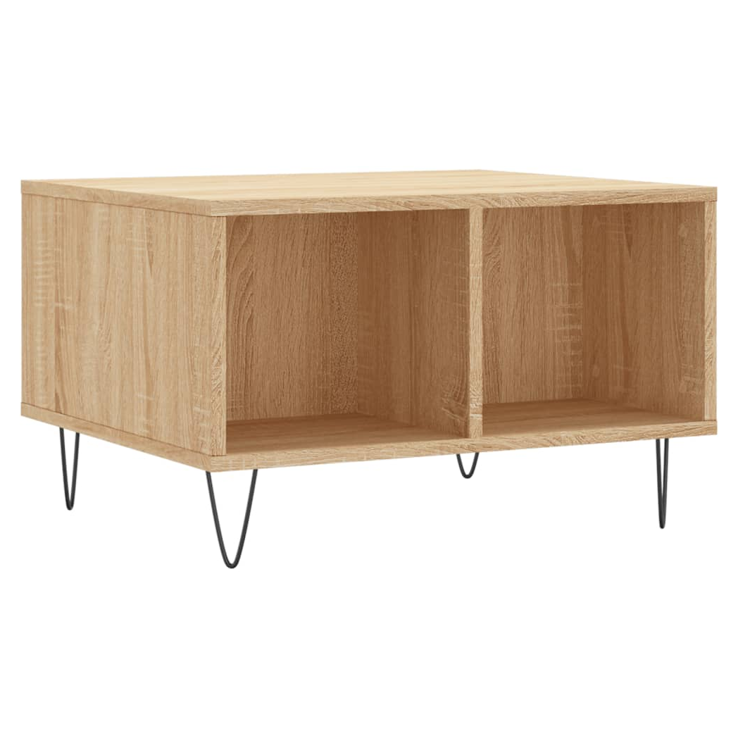 vidaXL Coffee Table Sonoma Oak 60x50x36.5 cm Engineered Wood