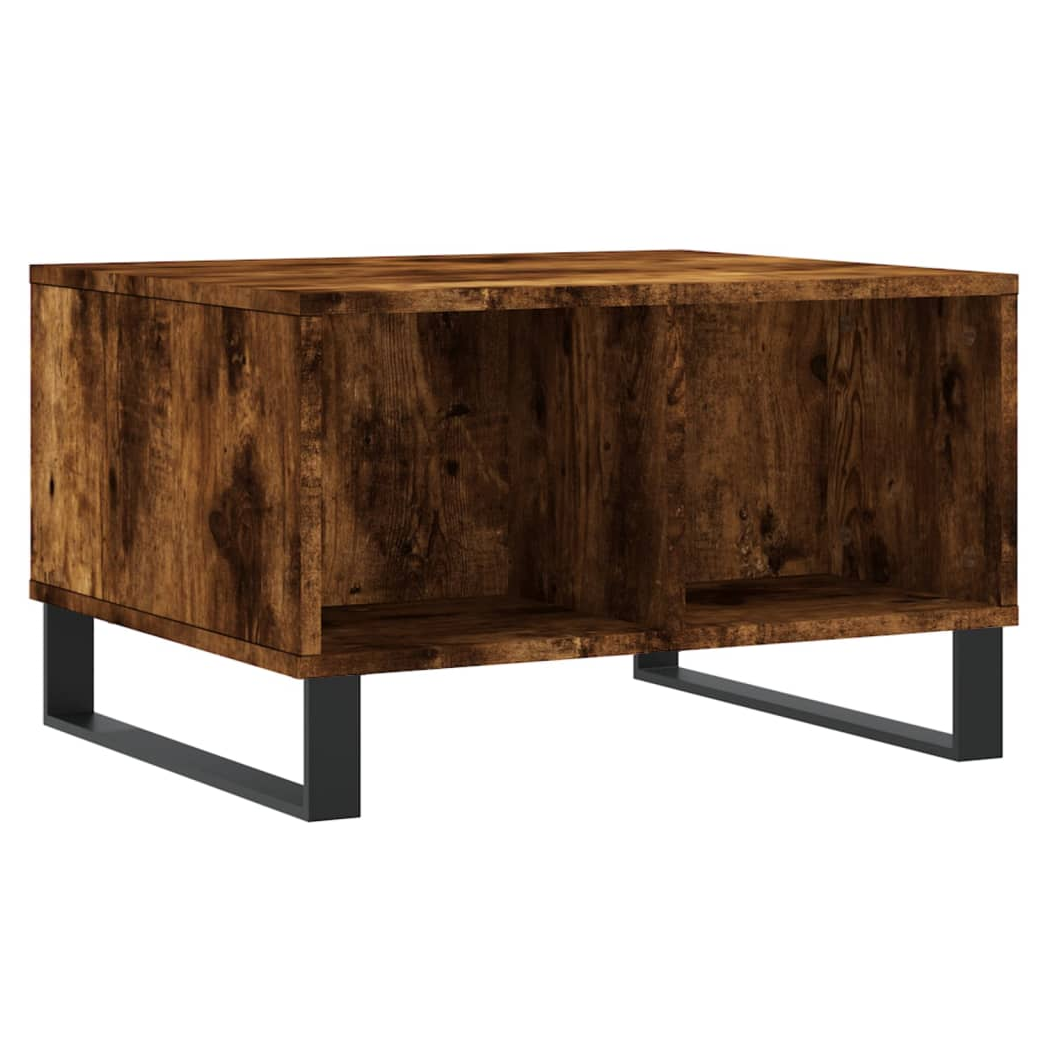 vidaXL Coffee Table Smoked Oak 60x50x36.5 cm Engineered Wood