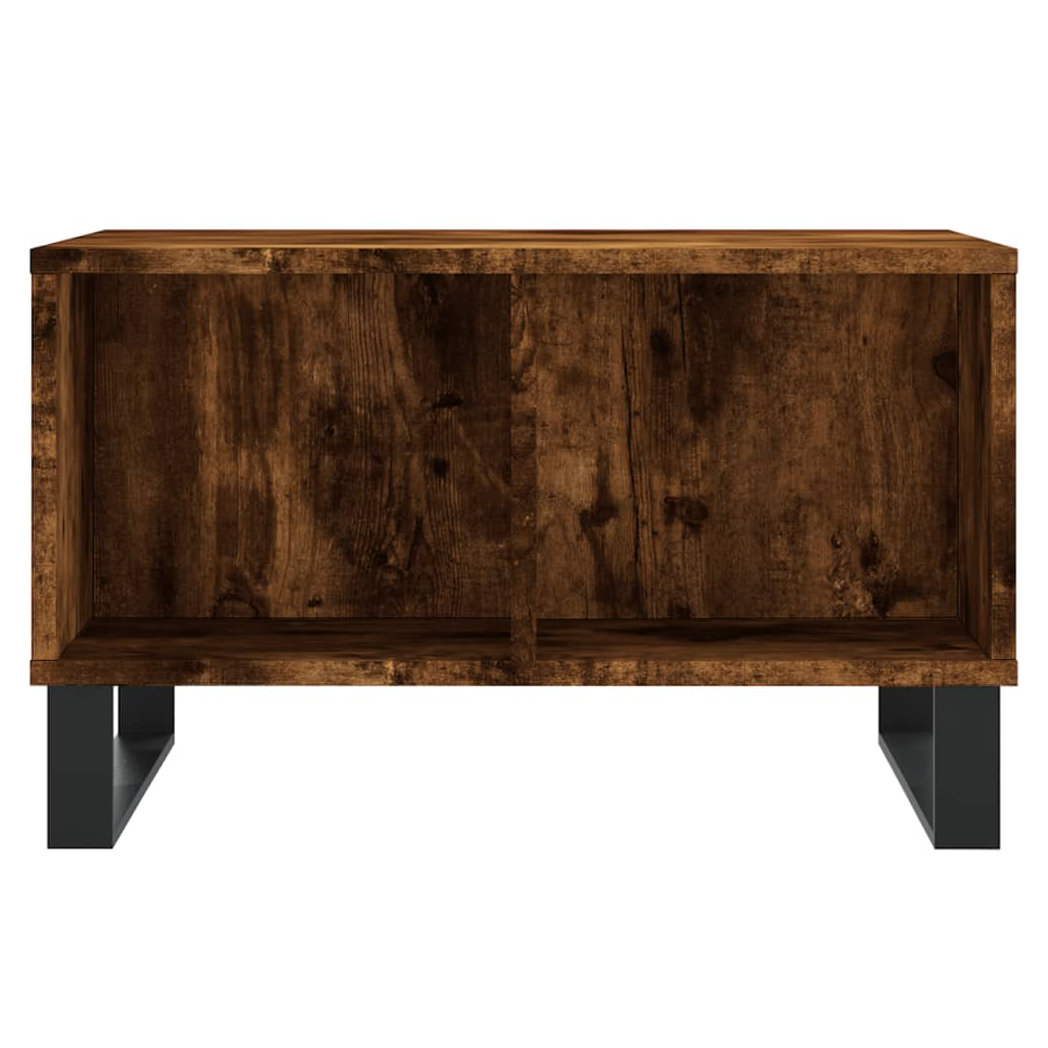 vidaXL Coffee Table Smoked Oak 60x50x36.5 cm Engineered Wood