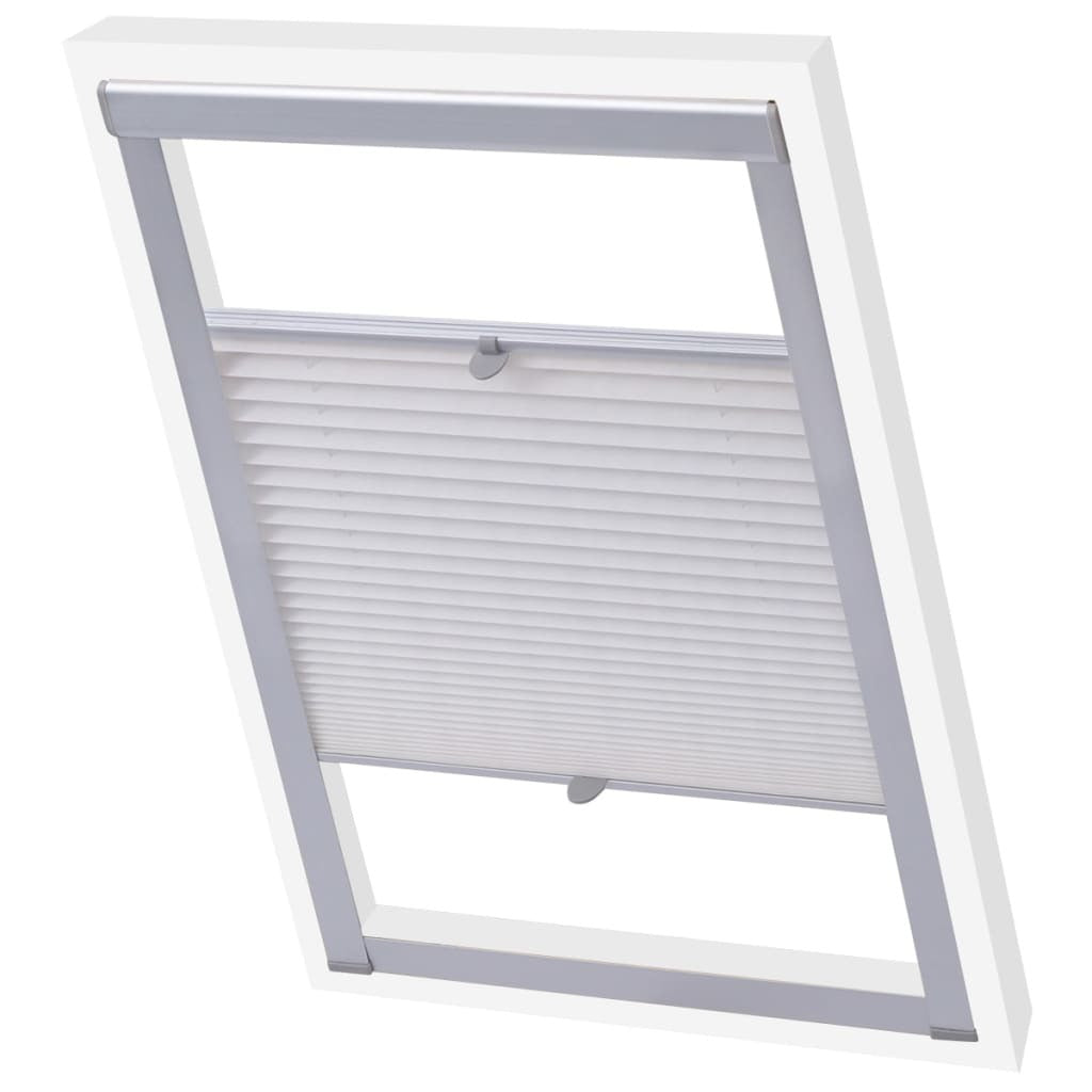 vidaXL Pleated Blind White PK06