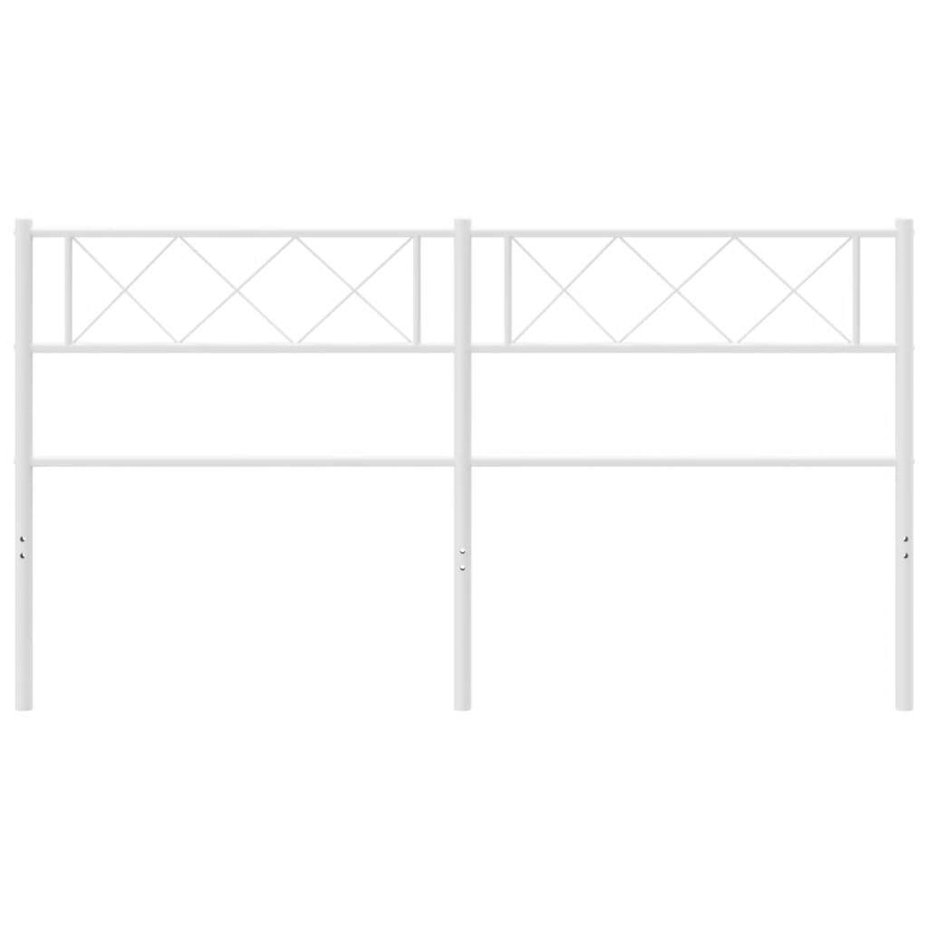 vidaXL Metal Headboard White 156x90 cm