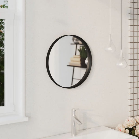 vidaXL Wall Mirror Black 40 cm