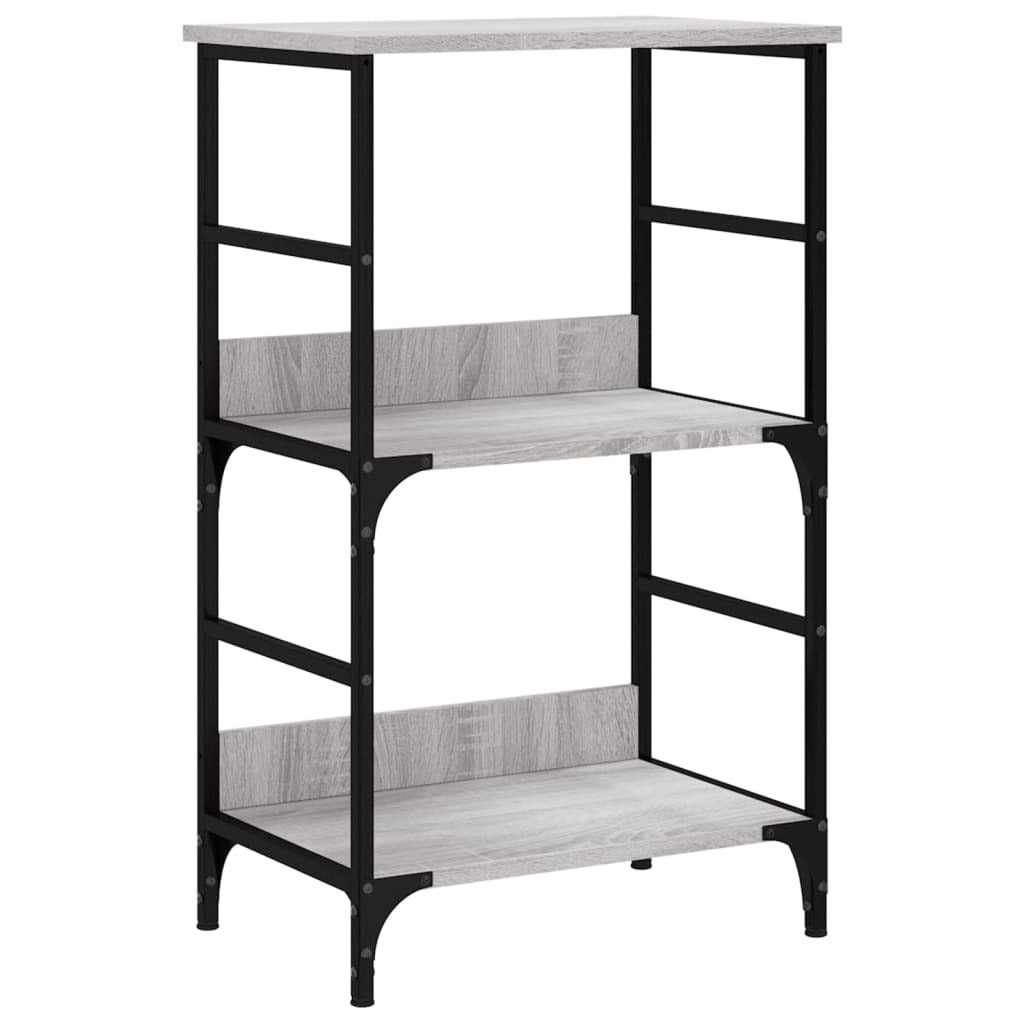 vidaXL Bookshelf Grey Sonoma 50x33x82 cm Engineered Wood