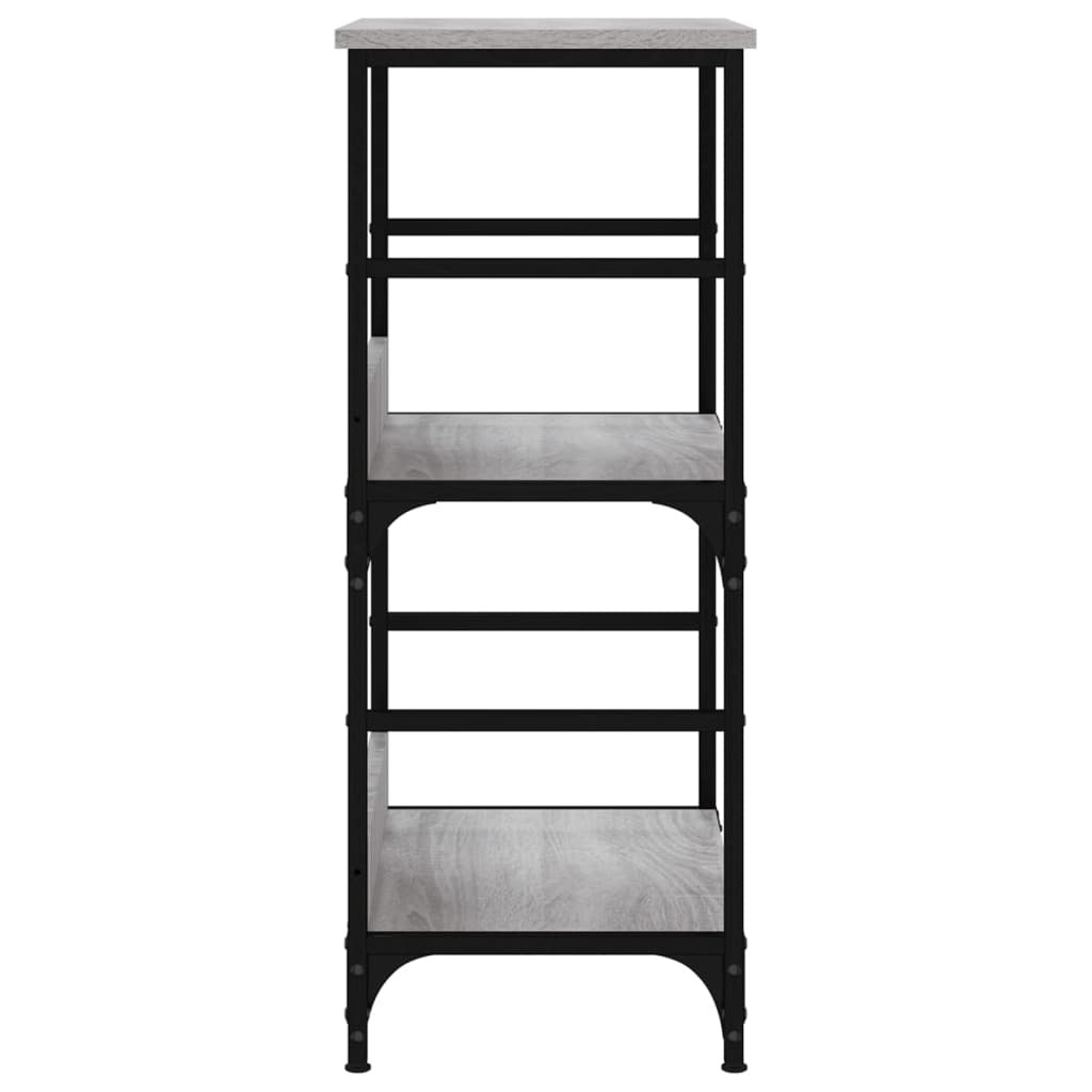 vidaXL Bookshelf Grey Sonoma 50x33x82 cm Engineered Wood