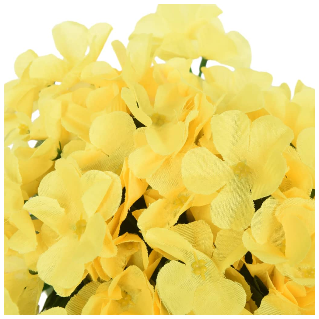 vidaXL Artificial Flower Garlands 3 pcs Yellow 85 cm