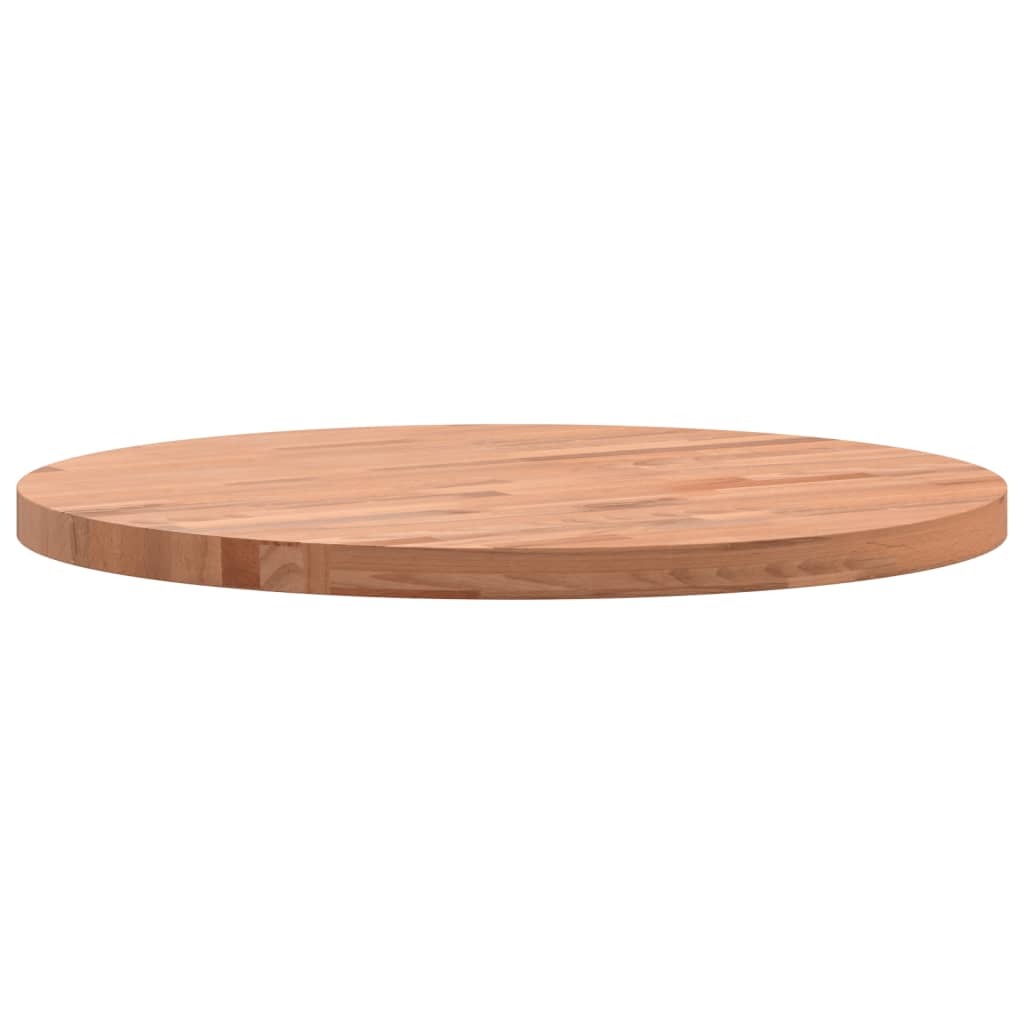 vidaXL Table Top 50x2.5 cm Round Solid Wood Beech