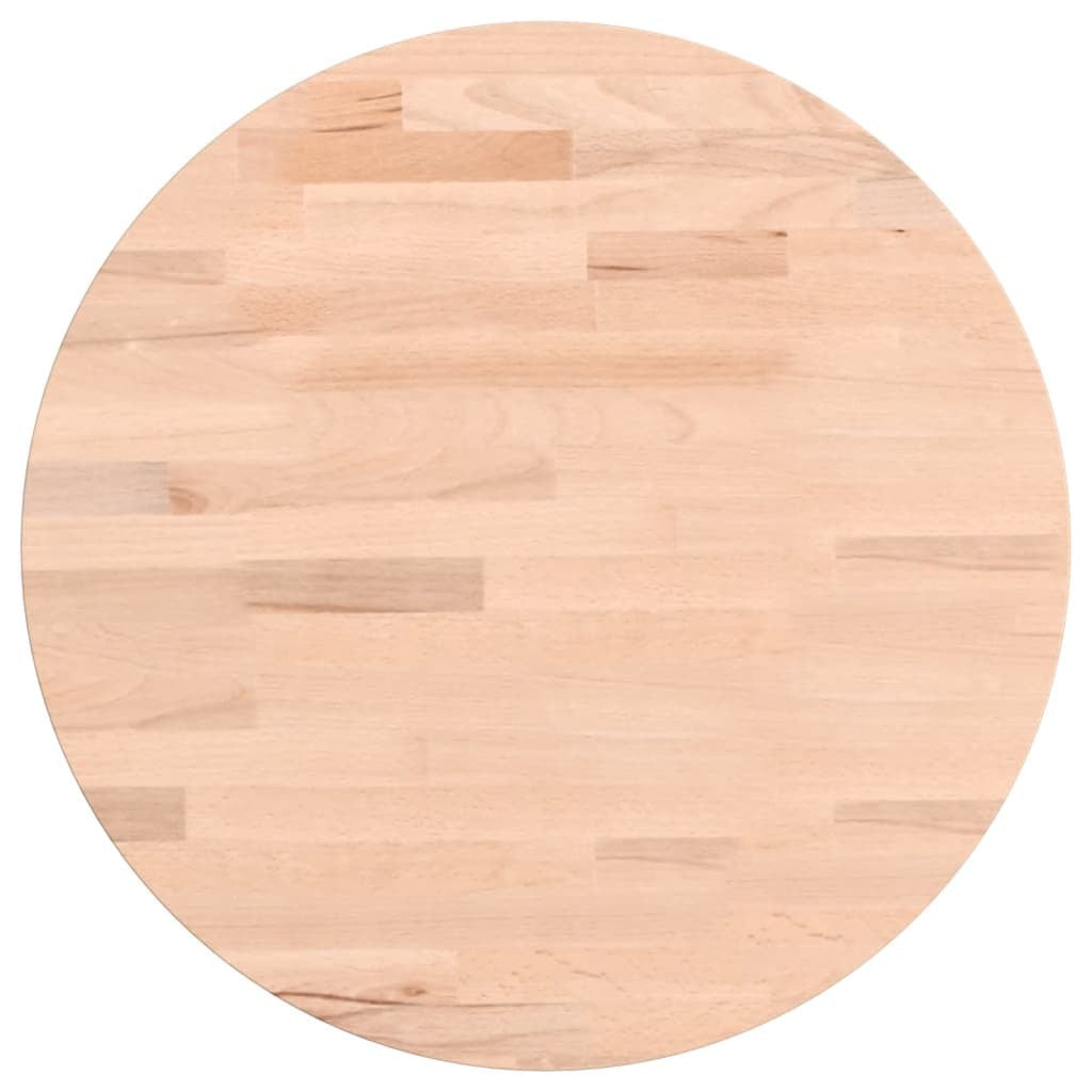 vidaXL Table Top 40x4 cm Round Solid Wood Beech