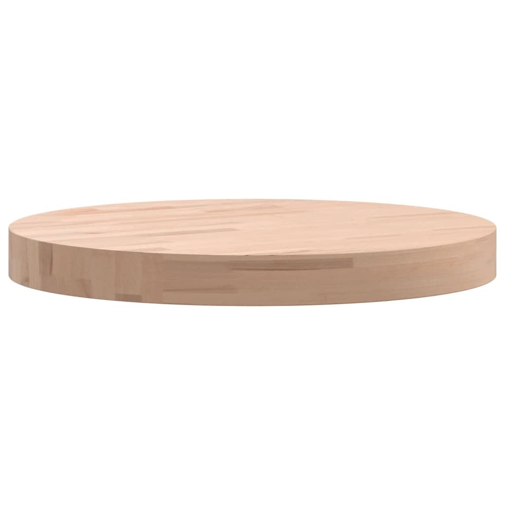 vidaXL Table Top 40x4 cm Round Solid Wood Beech