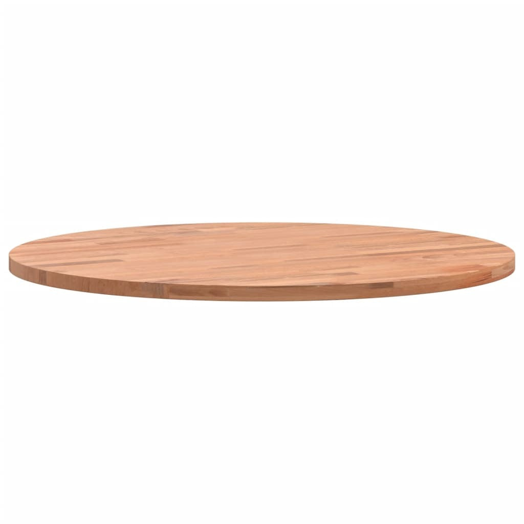 vidaXL Table Top 50x1.5 cm Round Solid Wood Beech