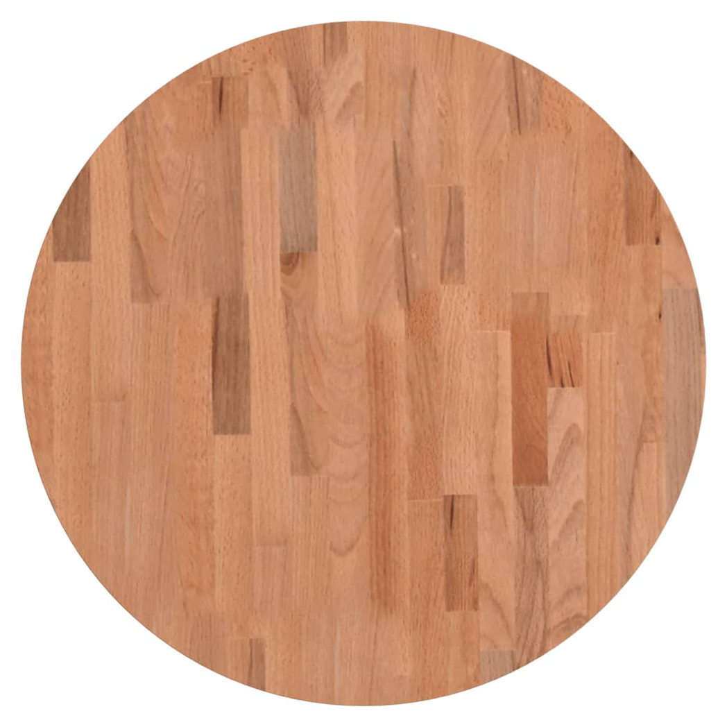 vidaXL Table Top 60x1.5 cm Round Solid Wood Beech