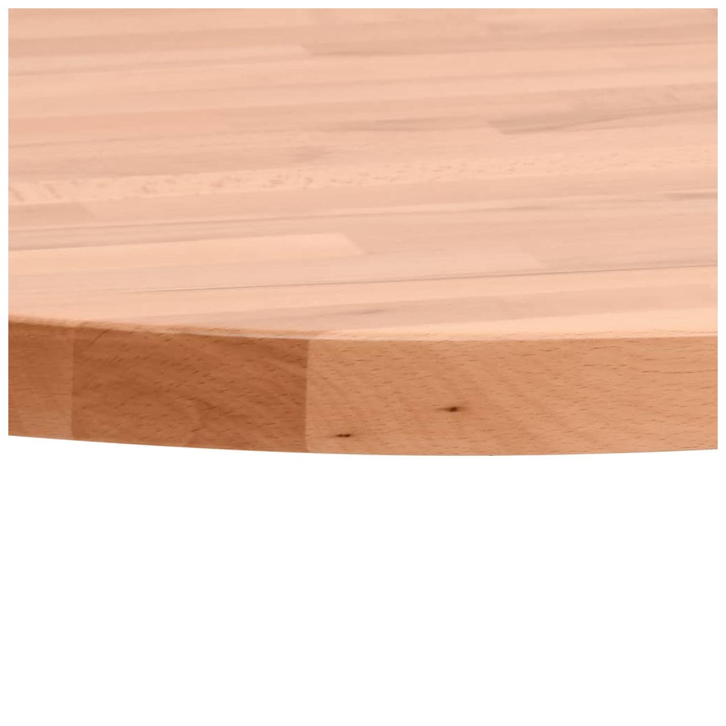 vidaXL Table Top 60x1.5 cm Round Solid Wood Beech