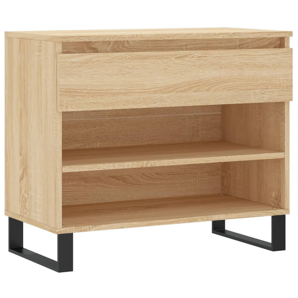 vidaXL Shoe Cabinet Sonoma Oak 70x36x60 cm Engineered Wood