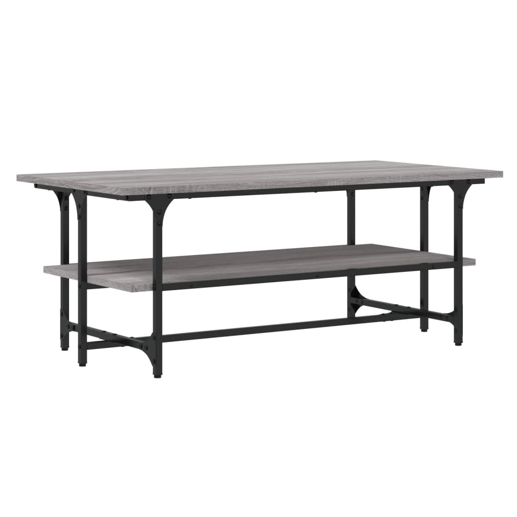 vidaXL Coffee Table Grey Sonoma 100x50x40 cm Engineered Wood