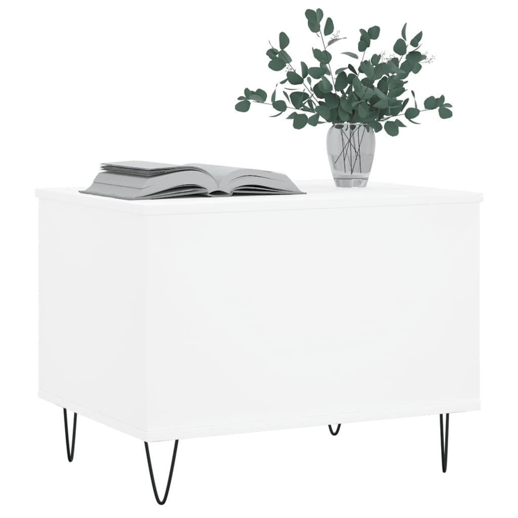 vidaXL Coffee Table White 60x44.5x45 cm Engineered Wood